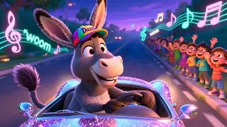 Wroom Wroom Donkey Car 🐴🚗 | Fun Learning for Kids | Preschool Educational Video