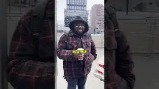 He was happy for this hot cup of coffee! #calgary #coffeekindness #viral #shorts #fyp  #coffeecanada
