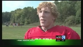 Lowell QB plays Pink Arrow for dad