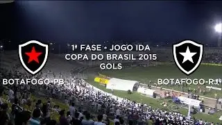 Gols - Botafogo-PB 2 x 2 Botafogo-RJ - Copa do Brasil - 01/04/2015