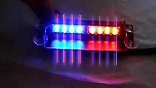 Blue and Red LED Flashing Light. (Used For Recovery And Emergency Vehicles)