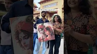 Radha Krishna painting / the aryan bharti artist