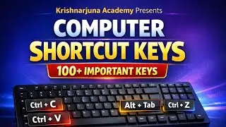 Computer Shortcut Keys | 100+ Important Keys | Complete Computer Course