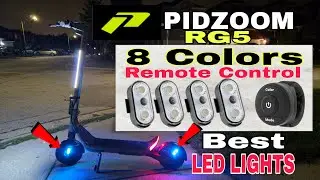 Лучшая установка светодиодных фонарей для электросамоката (PIDZOOM RG5) Apollo GO