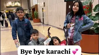 Bye bye KARACHI 💕#vlog#foryou #family 