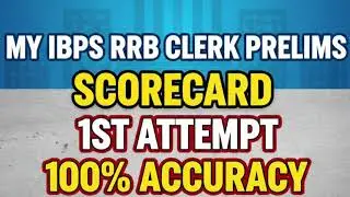 My ibps rrb clerk prelims scorecard 