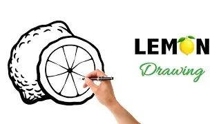 How to draw a lemon easy step by step | Lemon drawing step by step