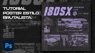 COMO hacer un DISEÑO estilo BRUTALISMO facil y rapido || TUTORIAL PHOTOSHOP 2023 ESPAÑOL