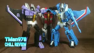 MAKETOYS LIGHTNING & SKYCROW MTRM-13/12 Thundercracker & Skywarp CHILL COMPARISON REVIEW