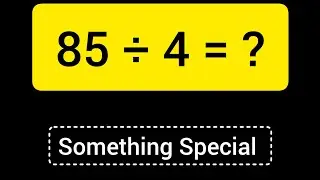 85 Divided by 4 ||85  &divide; 4 ||Long Division with One digit Divisor ||Quotient, Remainder ,Dividend etc