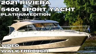 ПРОДАЕТСЯ: спортивная яхта Riviera 5400 Platinum Edition 2021 года