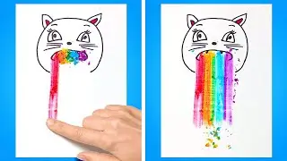 DESENHOS F&Aacute;CEIS QUE QUALQUER UM PODE FAZER || IDEIAS DE ARTE DIVERTIDAS