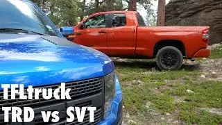 Exclusive: 2015 Toyota Tundra TRD Pro vs Ford F-150 SVT Raptor Off-Road Matchup Review