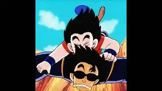 Goku Travels Back In Time And Meets Master Roshi | Dragon Ball #shorts