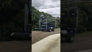 Billo Big 2000 just arrives in Queensland. Happy owner, Orchard Platform, picking platform
