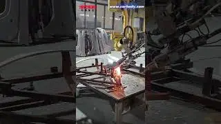 Robotic Cutting Production Line &ndash; Car Door Cutting in Progress #b2bexport #carpartsreplacement
