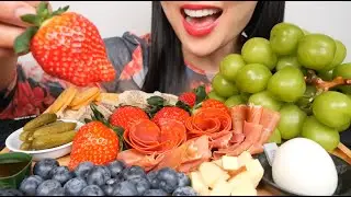 CHARCUTERIE BOARD (ASMR EATING SOUNDS) NO TALKING | SAS-ASMR