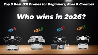 ✅ Top 5 Best DJI Drones for Beginners, Pros & Creators [Watch This Before You Make a Choice!]