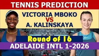 Mboko vs. Kalinskaya | Adelaide International 1 | WTA 2026