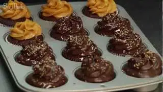Aprenda a fazer um cupcake de chocolate com doce de leite