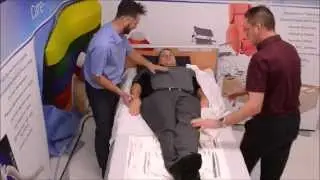 Dual carer turn in bed using Easyslide