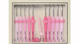Tulip Etimo Rose Crochet Hook Set 10 Includes Hooks/scissors/yarn Needles/case