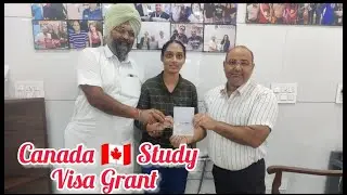 Canada 🇨🇦 Study Visa Granted 🎉 #canada #visaservice #visagranted #australia #uk