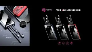İntouch 10.000 Mah Prime Dijital G&ouml;stergeli Dahili &Ccedil;oklu Kablolu Powerbank