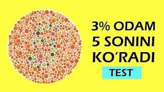KO’Z O’TKIRLIGINI TEKSHIRISH UCHUN  TEST! Daltonikmisiz? TEKSHIRIB KO’RING!
