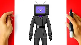 How to DRAW TV WOMAN - Skibidi Toilet