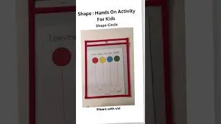 Shape :Circle Activity For Kids. ⭐️🍎 #shaperecognition #shapesforkids #finemotorskills