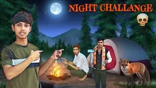 Overnight Surviving Challenge Dangerous Location 🥵 #vlog #vlogs #wildernesschallenge #comedy #viral