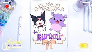 Relaxing Kuromi & Baku Coloring ASMR 🎨💜 | Cute Sanrio Coloring & Kuromi Songs