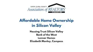 Webinar: Affordable Home Ownership in Silicon Valley