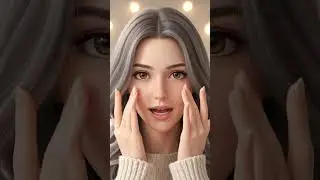 ASMR Face Brushing + Soft Whisper (Cute Anime Girl)