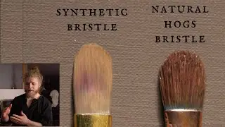 Natural vs. Synthetic Oil Painting Brushes - The Difference | Draw Mix Paint