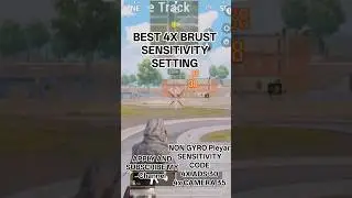 BEST 4X scope sensitivity settings in bgmi 🔥✅ #pubgmobile#bgmi #pubg #gaming #viralshort#anime#short