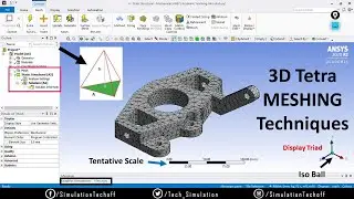 3D Tetra Meshing In Ansys | Lesson 27 | Ansys Tutorial Tamil