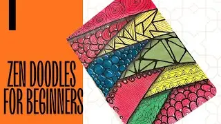 زخارف لانهاية مناسبة للمبتدئين||درس تعليمي سهل لرسم زيندودل #art #zentangle  #satisfying #zendoodles