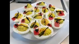 Wasabi Deviled Eggs (with Ahi Tuna and more!)