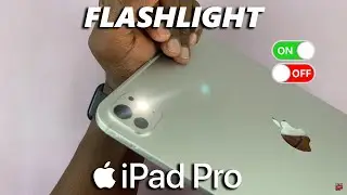 How To Turn ON /OFF Flashlight (Torch) On M4 iPad Pro