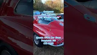 STUNNING 1963 SPLIT WINDOW CORVETTE STING RAY! @ AACA CLASSIC CAR SHOW in Dunstable, MA, Oct. 2025!