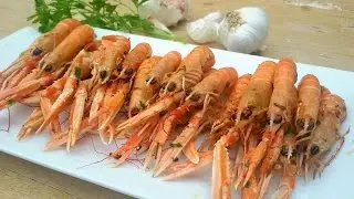 Cigalas con ajo y perejil