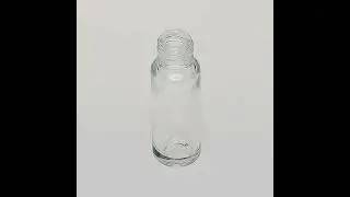 1/6 oz (5ml) Tall Cylinder Clear Glass Bottle