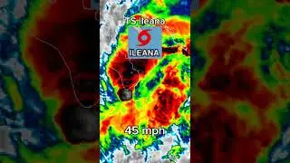 TS ileana is close to making a landfall in Baja California region #tropicalcyclone #weather