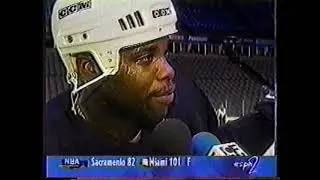 Chris Simon using a racial slur against Mike Grier