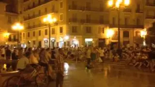 Valencia by Night. Plaza de la Virgen