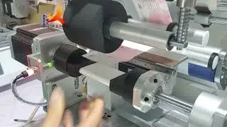Semi Automatic Hexagonal Bottle Full Wrap-around Labeling Machine | Irregular bottle labeling sys.