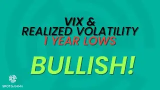 1 Year Lows for Realized Volatility & VIX. That Bullish? | SpotGamma