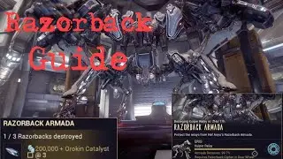 How to do Razorback Armada in Warframe | Fast | Guide | 2021, Orokin catalyst.
